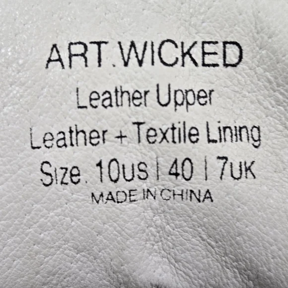 Naked Wolfe Art Wicked Leather Platform Boots Retro Chunky Heel Women's Sz 10 - Picture 14 of 16